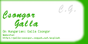 csongor galla business card